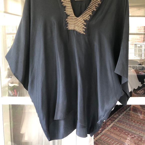 Yigal Azrouel silk top with trim - Picture 4 of 4